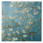 Almond Blossom Van Gogh  Tile<br><div class="desc">Almond Blossoms is a group of several paintings made in 1888 and 1890 by Vincent van Gogh in Arles and Saint-Rémy, southern France of blossoming almond trees. Flowering trees were special to van Gogh. They represented awakening and hope. He enjoyed them aesthetically and found joy in painting flowering trees. The...</div>