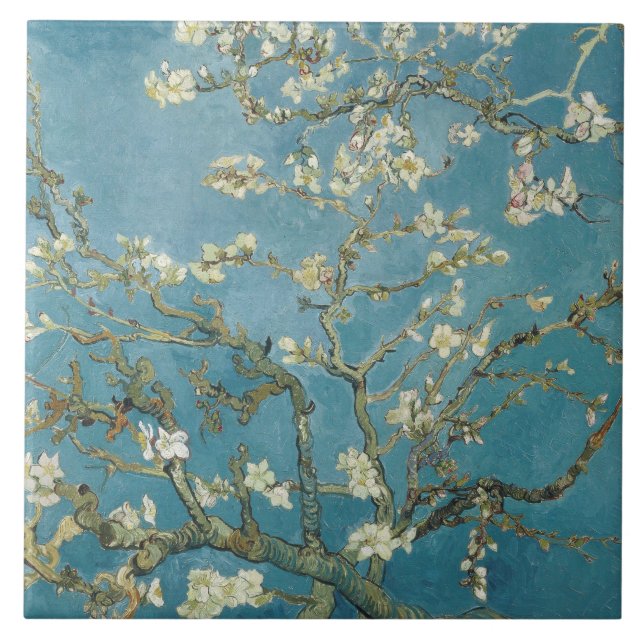 Almond Blossom Van Gogh  Tile (Front)