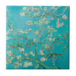Almond Blossom Van Gogh Tile<br><div class="desc">Vintage painting reprodution of Almond Blossom by Vincent van Gogh,  1890. It features the blossoming almond tree branches against the sky. Almond trees bloom early in the spring and symbolise the start of new life. Van Gogh made this painting as a gift for his newborn nephew.</div>