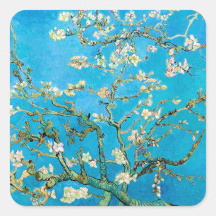 Almond Blossom Vincent van Gogh Square Sticker