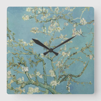 Almond Blossom: Vincent Van Gogh  Square Wall Clock