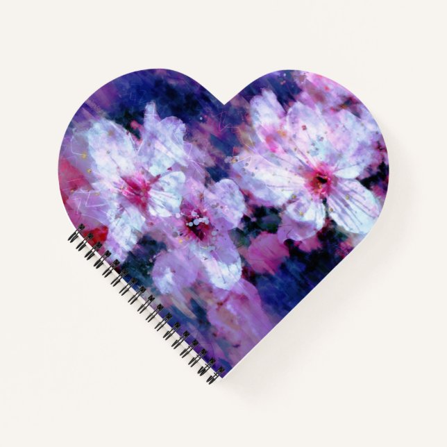 Almond Blossom Watercolor Notebook (Front)