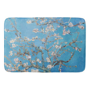 Almond Blossoms Blue Vincent van Gogh Art Painting Bath Mat