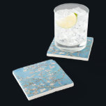 Almond Blossoms Blue Vincent van Gogh Art Painting Stone Coaster<br><div class="desc">Vincent van Gogh (Dutch, 1853 - 1890) Almond Blossom, 1890, Oil on canvas Unframed: 73.3 cm x 92.4 cm Vincent van Gogh painted this still life of almond blossoms against a blue sky for his newborn nephew who was named after him. The almond tree is a symbol of this new...</div>