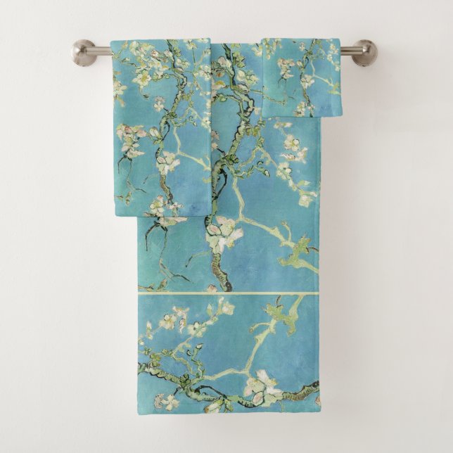 Almond Blossoms by van Gogh Bath Towel Set (Insitu)