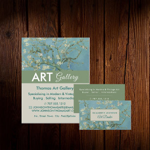 Almond Blossoms By Vincent Van Gogh, Art Dealer Business Card
