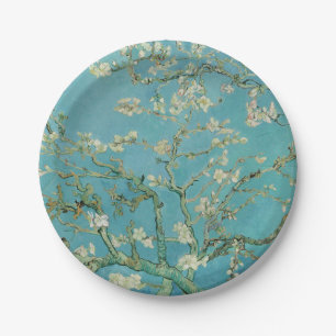 Almond Blossoms by Vincent Van Gogh Fine Art Paper Plate