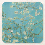 Almond Blossoms by Vincent Van Gogh Fine Art Square Paper Coaster<br><div class="desc">Blossoming Almond Tree by Vincent Van Gogh. One of the most famous and beautiful fine art paintings on high quality gift ideas and products. Browse our store to discover more great products with Almond Blossoms and more paintings by Vincent Van Gogh.</div>