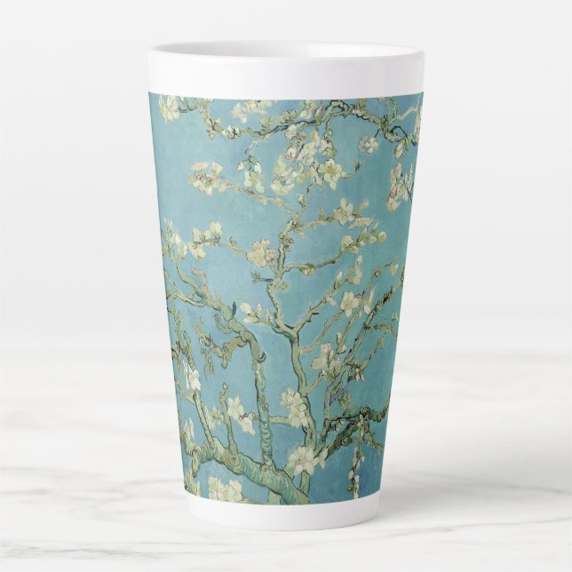 Almond Blossoms by Vincent Van Gogh  Latte Mug (Front)