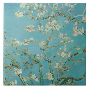 Almond Blossoms by Vincent van Gogh Tile