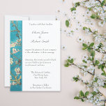 Almond Blossoms Floral Wedding Invitation<br><div class="desc">A floral wedding invitation with Vincent van Gogh's fine art painting,  Blossoming Almond Tree (1890) on a white background. Customize with your wedding information.</div>