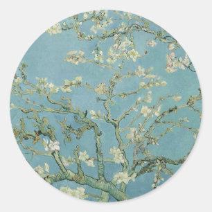 Almond Blossoms Painting by Van Gogh Classic Round Sticker