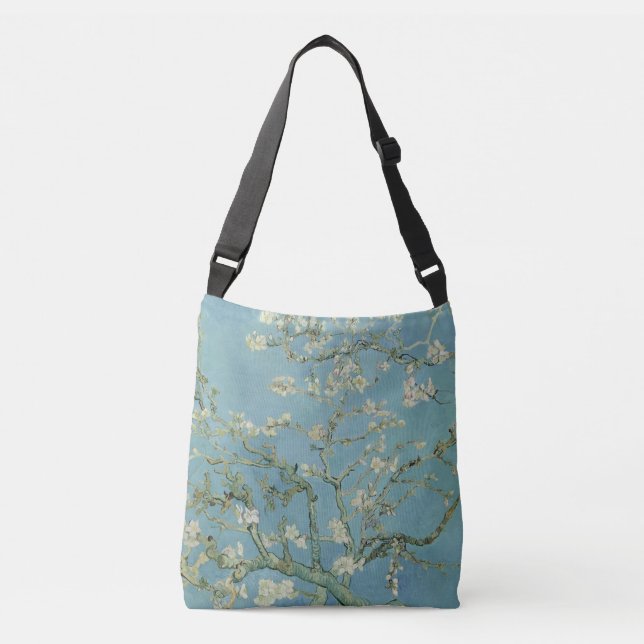Almond Blossoms Painting by Van Gogh Crossbody Bag (Front)
