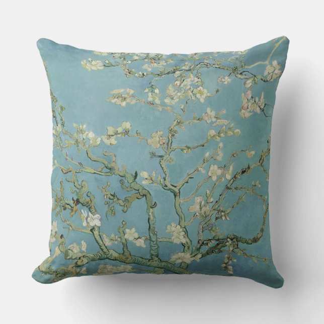 Almond Blossoms Painting by Van Gogh Cushion (Front)