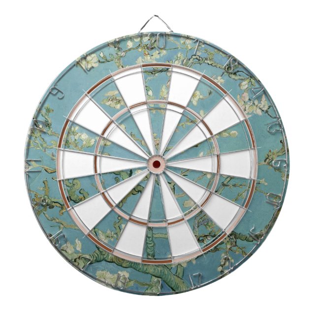 Almond Blossoms Painting by Van Gogh Dartboard (Front)