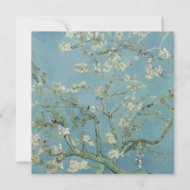 Almond Blossoms Painting by Van Gogh Invitation (Front)
