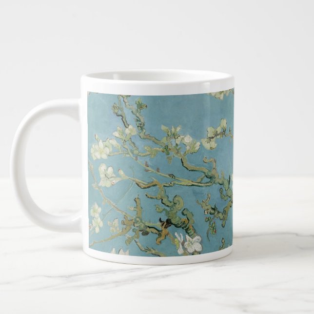 Almond Blossoms Painting by Van Gogh Large Coffee Mug (Left)