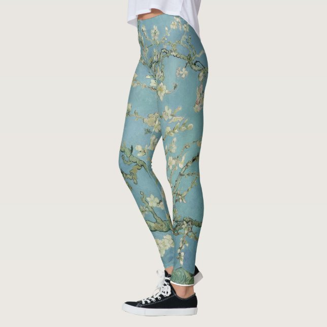 Almond Blossoms Painting by Van Gogh Leggings (Left)