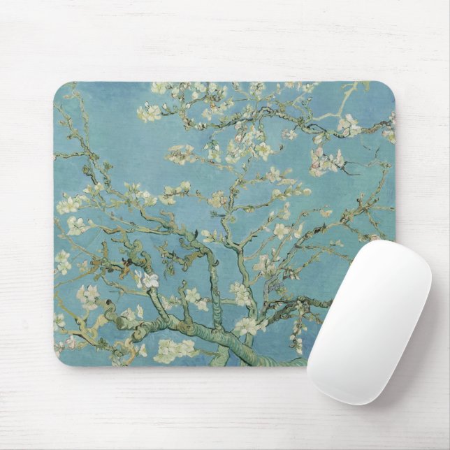 Almond Blossoms Painting by Van Gogh Mouse Mat (With Mouse)
