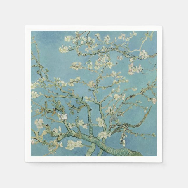 Almond Blossoms Painting by Van Gogh Napkin (Front)