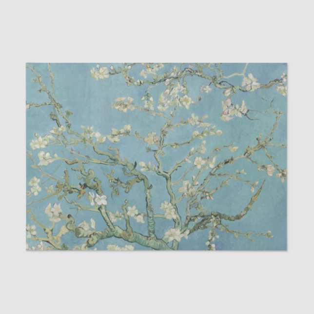 Almond Blossoms Painting by Van Gogh Tissue Paper (Front)