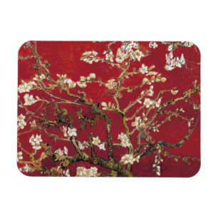 Almond Blossoms Red Vincent van Gogh Art Painting Magnet