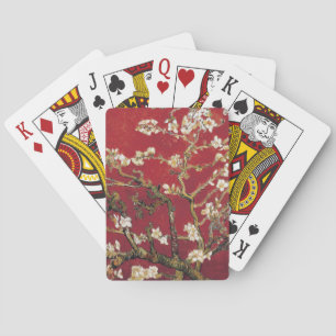 Almond Blossoms Red Vincent van Gogh Art Painting Playing Cards