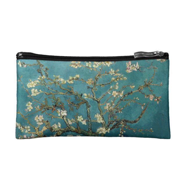 Almond Blossoms Small Cosmetic Bag (Front)