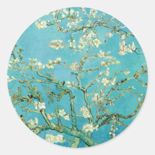 Almond Blossoms   Vincent van Gogh Classic Round Sticker