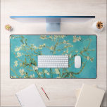 Almond Blossoms | Vincent van Gogh Desk Mat<br><div class="desc">Almond Blossoms (1890) by Dutch artist Vincent van Gogh (1853-1890). Van Gogh's Almond Blossoms painting showcases delicate white flowers set against a vibrant turquoise sky, symbolising new life and renewal. Inspired by Japanese art, the elegant branches and flowing lines create a sense of serenity and natural beauty. The textured brushstrokes...</div>