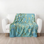 Almond Blossoms | Vincent Van Gogh Fleece Blanket<br><div class="desc">Almond Blossoms (1890) by Dutch artist Vincent van Gogh (1853-1890). Van Gogh's Almond Blossoms painting showcases delicate white flowers set against a vibrant turquoise sky, symbolising new life and renewal. Inspired by Japanese art, the elegant branches and flowing lines create a sense of serenity and natural beauty. The textured brushstrokes...</div>