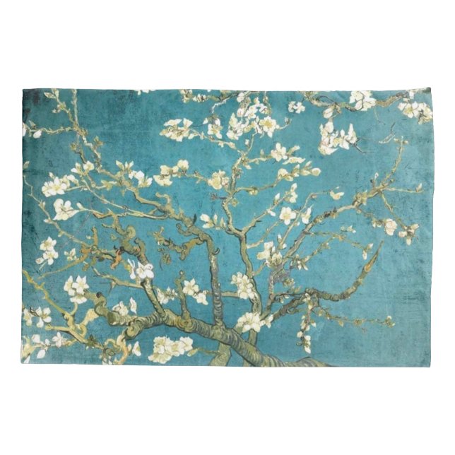 Almond Blossoms - Vincent Van Gogh Restored Pillowcase (Back)