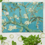 Almond Blossoms | Vincent Van Gogh Tea Towel<br><div class="desc">Almond Blossoms (1890) by Dutch artist Vincent van Gogh (1853-1890). Van Gogh's Almond Blossoms painting showcases delicate white flowers set against a vibrant turquoise sky, symbolising new life and renewal. Inspired by Japanese art, the elegant branches and flowing lines create a sense of serenity and natural beauty. The textured brushstrokes...</div>