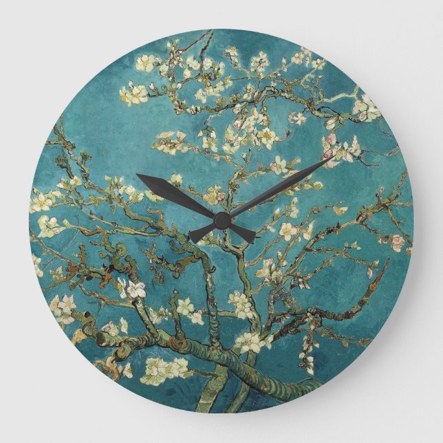 Almond Blossoms Wall Clock (Front)