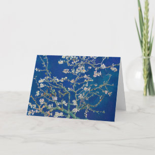 Almond Branches in Bloom (Indigo) Van Gogh Card