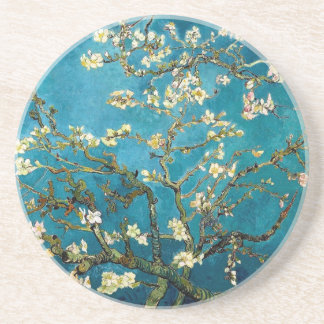 Almond Branches in Bloom Sandstone Drink Coaster