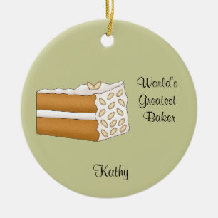Almond Cake Christmas Ornament