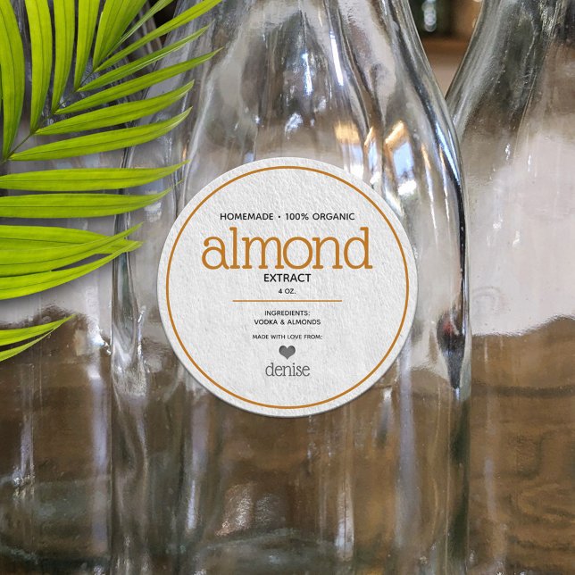 Almond Extract Personalised Bottling Label (Creator Uploaded)