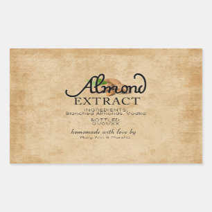 Almond Extract  Rectangular Sticker