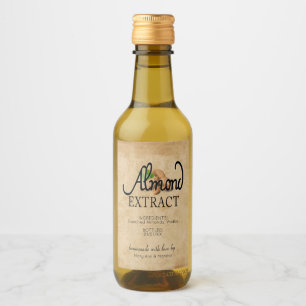Almond Extract Wine Label