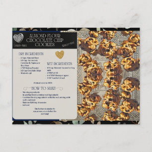 Almond Flour Chocolate Chips Recipe Postcard