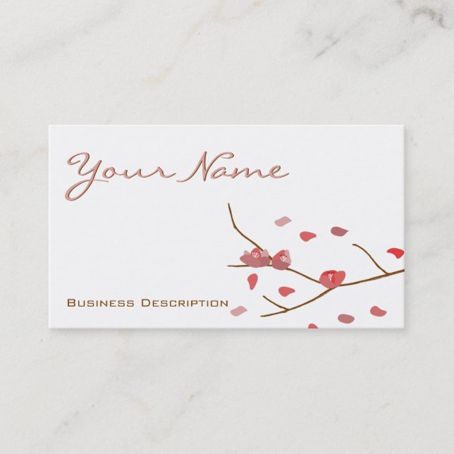 Almond flowers Business Card (Front)