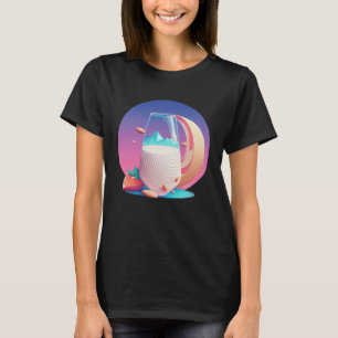 Almond Milk Synthwave 80s Retrowave Aesthetic T-Shirt