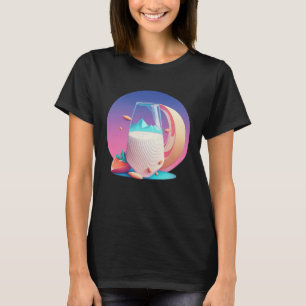 Almond Milk Synthwave 80s Retrowave Aesthetic T-Shirt