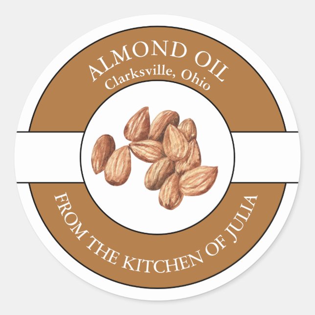 Almond Oil Label (Front)