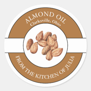 Almond Oil Label