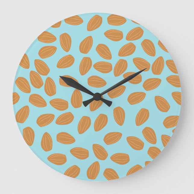 Almond Pattern Large Clock (Front)