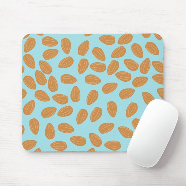 Almond Pattern Mouse Mat (With Mouse)