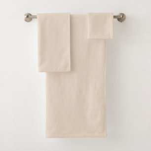 Almond (solid color) bath towel set