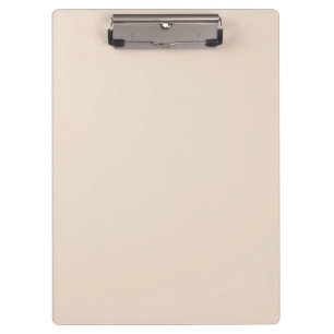 Almond solid colour clipboard